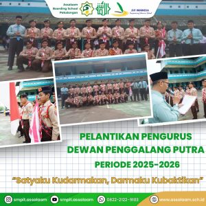 Read more about the article SMPIT Assalaam Lantik Pengurus OSIS dan Dewan Penggalang, Lahirkan Pemimpin Dari Sekolah