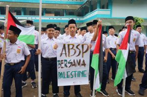 Santri Assalaam Boarding School aktif mendukung Palestina