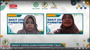 Live streaming acara Parenting Talk di channel youtube SMAIT Assalaam